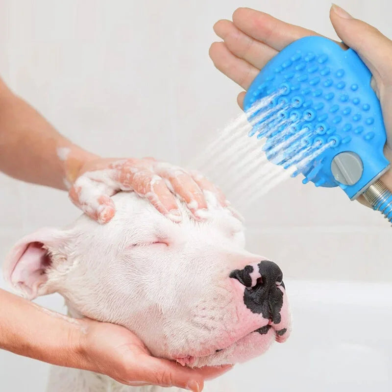 2 in 1 Pet Bathing Shower Brush Comb Dogs Cats Multifunctional Shower Easy Bathing Garden Sprayer Pets Cleaning Grooming Tools