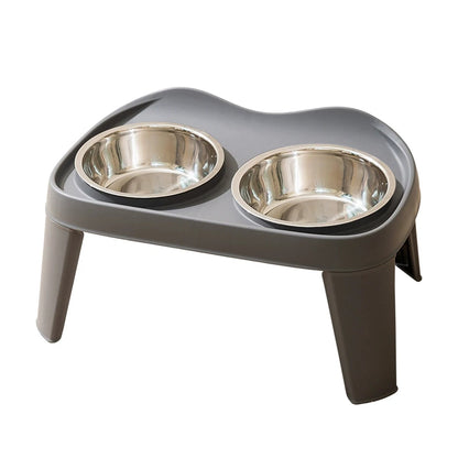One Piece Dog Classic Folding Elevated Double Bowl Medium and Large Dog Bowl Golden Retriever Large Dog Feeding Bowl Pet Bowl