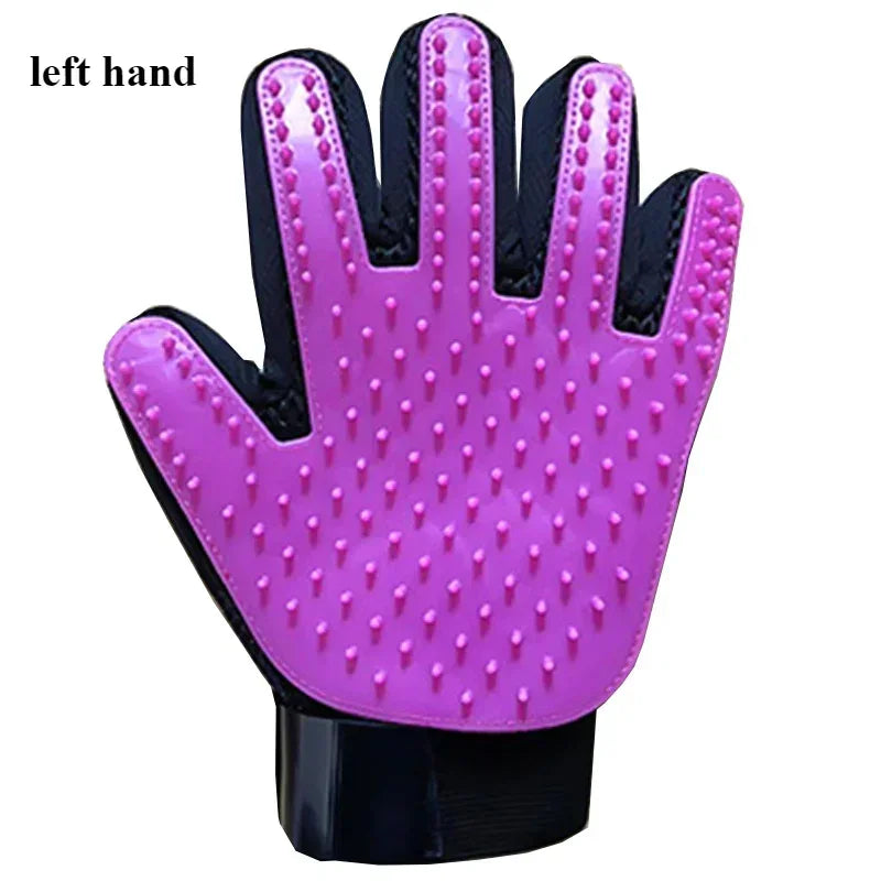 Pet Grooming Glove Brush for Cats and Dogs - 2-In-1 Hair Removal Glove with Massage and Hair Removal Functions Pet Dog Products