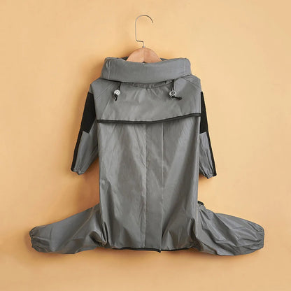 Reflective Dog Raincoat Dog Waterproof Jumpsuit Sunscreen Coat Jacket for Puppy Large Dogs Outdoor Clothes Pet Cat Dog Products