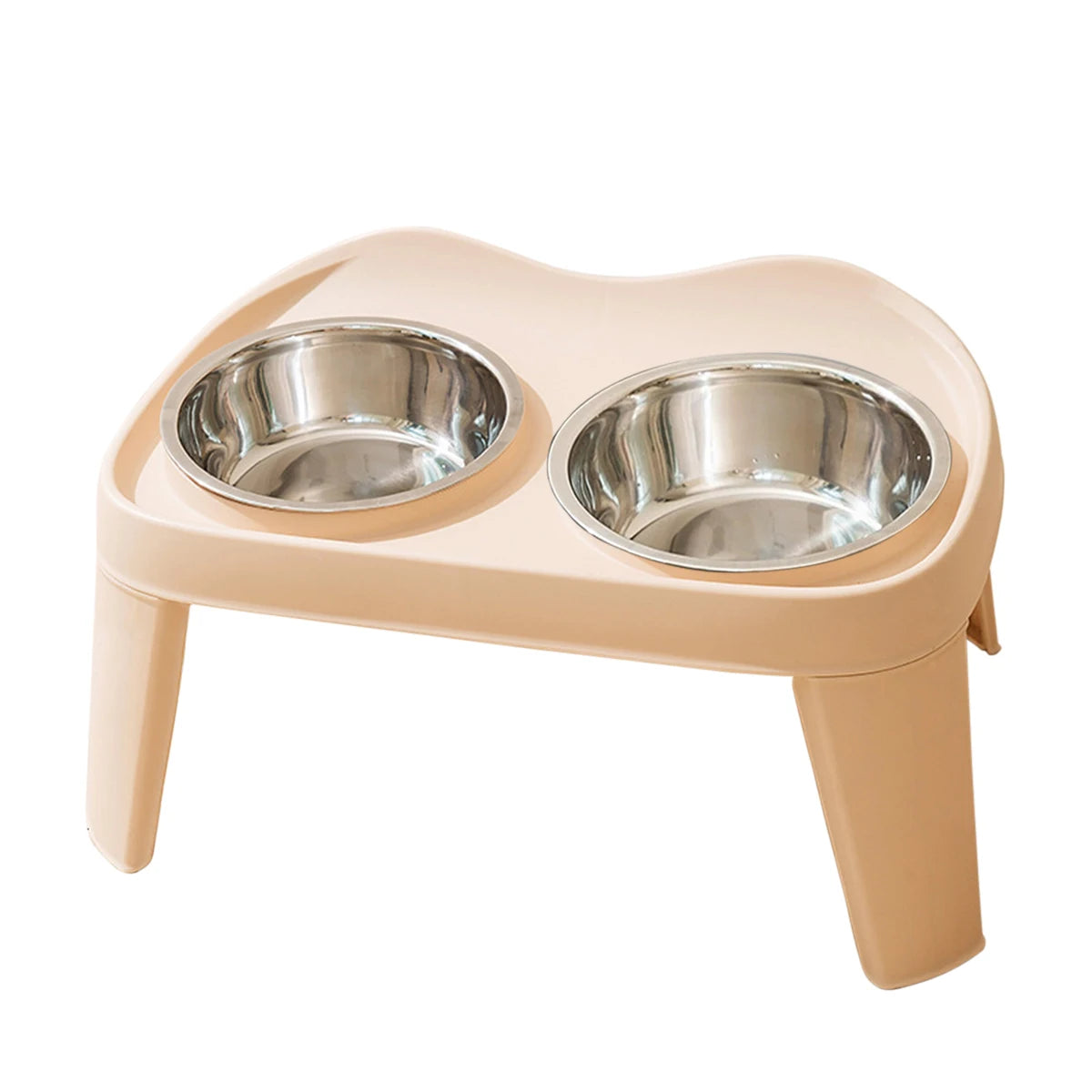 One Piece Dog Classic Folding Elevated Double Bowl Medium and Large Dog Bowl Golden Retriever Large Dog Feeding Bowl Pet Bowl