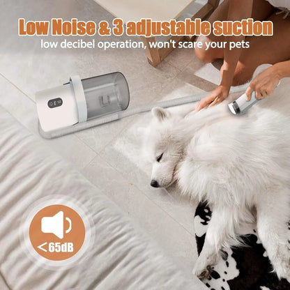 Professional Dog Grooming Vacuum and Pet Grooming Kit with Dog Clippers, 2.5L Dust Cup and 11000Pa Suction Power for Shedding Management