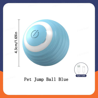 New Smart Pet Toy Ball Electric Interactive Game Automatic Jumping Rolling Ball Rechargeable Moving Puppy Cat Entertainment Toy
