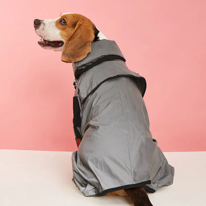 Reflective Dog Raincoat Dog Waterproof Jumpsuit Sunscreen Coat Jacket for Puppy Large Dogs Outdoor Clothes Pet Cat Dog Products